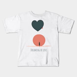 [AI Art] Dreaming of love, Minimal Art Style Kids T-Shirt